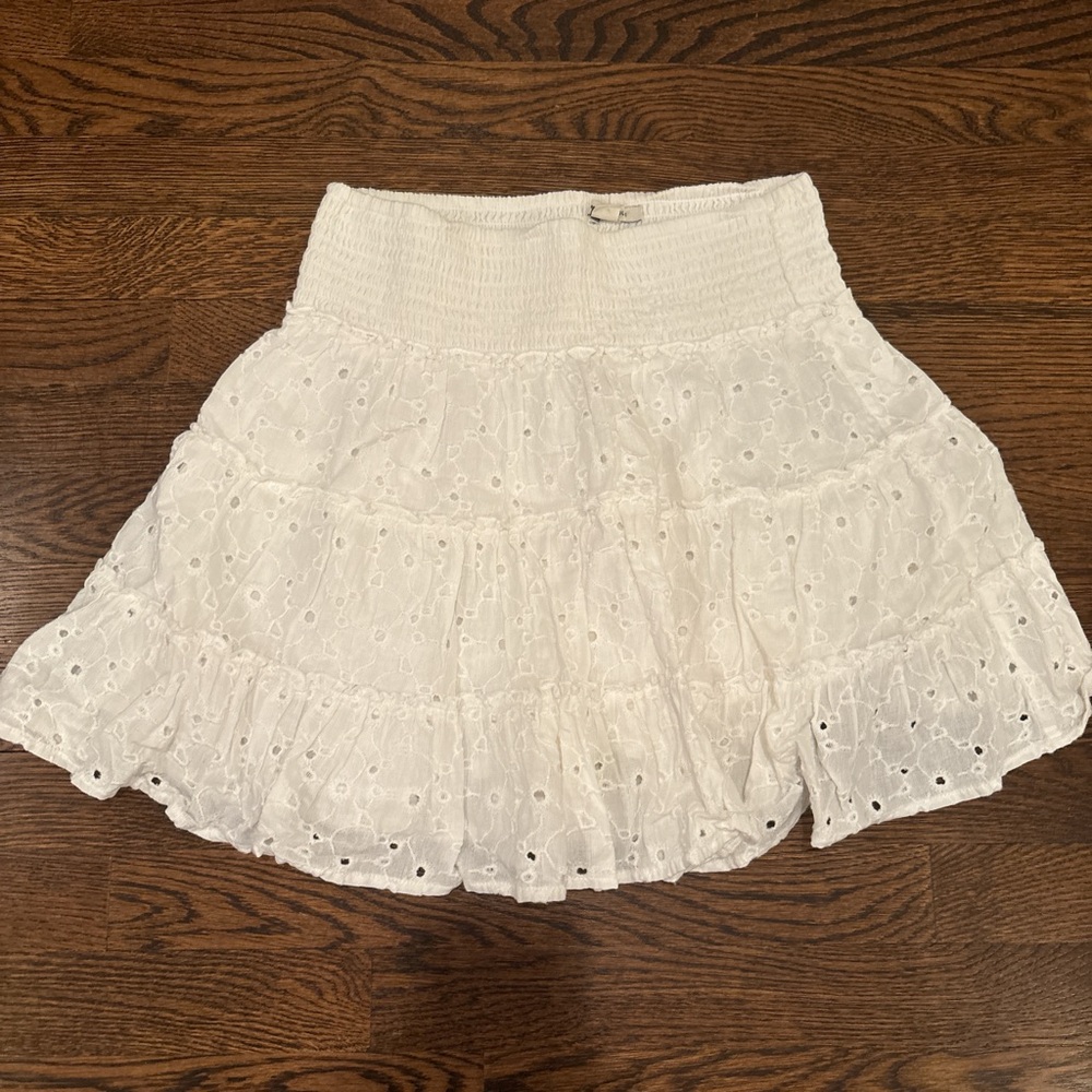 White Eyelet Skirt